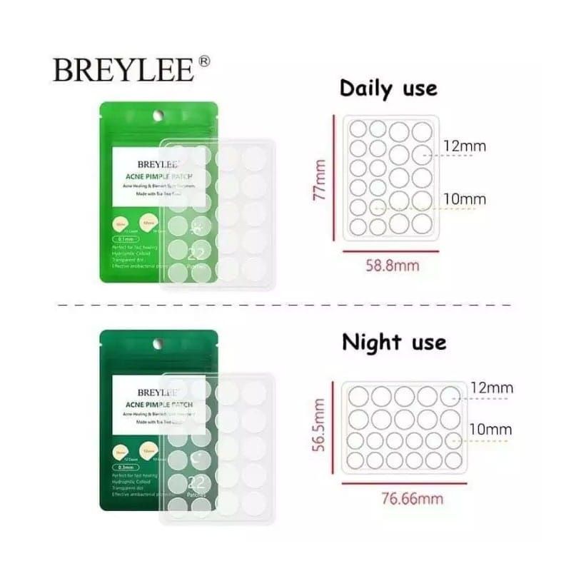 DE3 BISA COD - ANTI JERAWAT BREYLEE ACNE PIMPLE PATCH DAY N NIGHT / BREYLEE ANTI