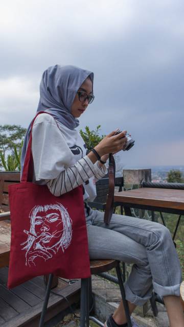 N.E.W PRODUKTas Tote Bag Wanita Cewek Simple Simply Stylish Style SB