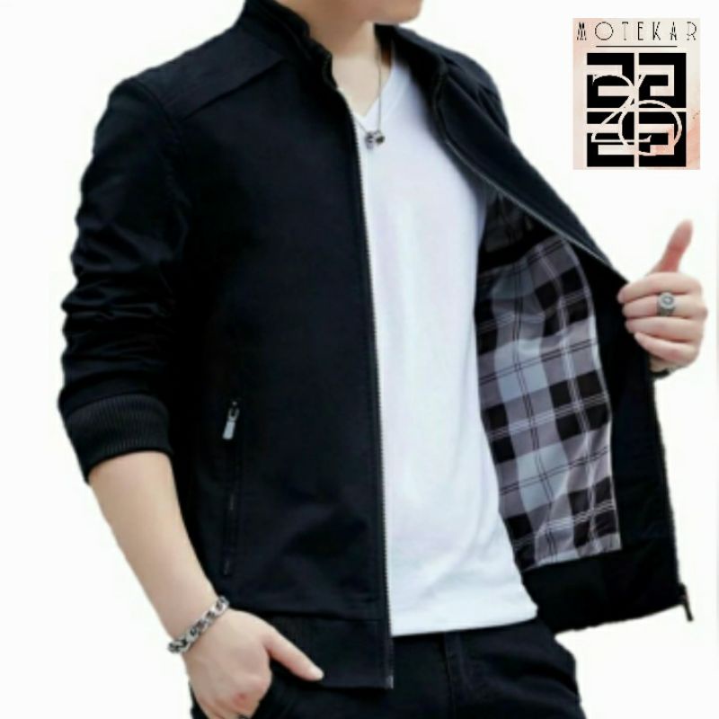 Jaket Katun  Bomber Pria / Jaket Casual Pria / Jaket elegan