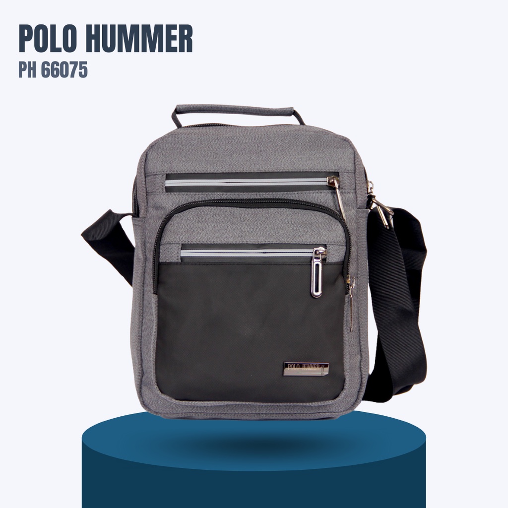 SlINGBAG WATERPROOF IMPORT POLO HUMMER - Tas Selempang Pria Banyak Kantong