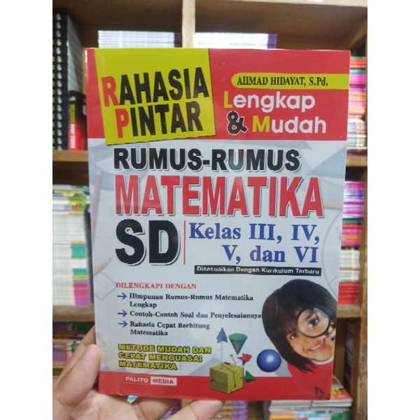 Buku Rahasia Pintar Rumus Matematika Sd,Smp,Sma Kurikulum Terbaru Lengkap-SD