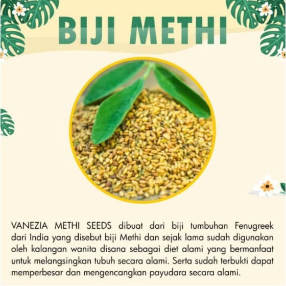 MARKETBIX Original Vanezia Methi Seeds Pembesar Payudara Ampuh Permanen 100%  Aman Tanpa Efek Samping