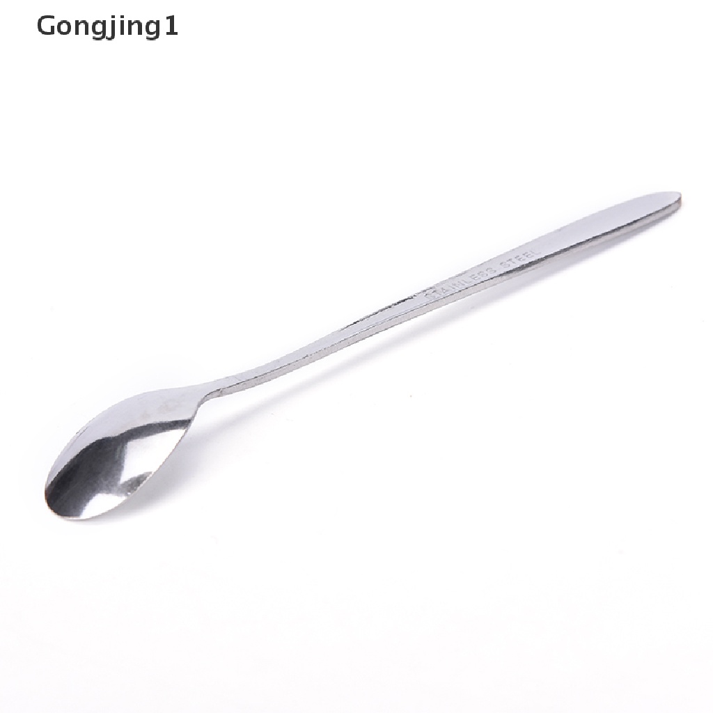 Gongjing Sendok Tehkopies Krimdessert Gagang Panjang 116cm Bahan Stainless Steel