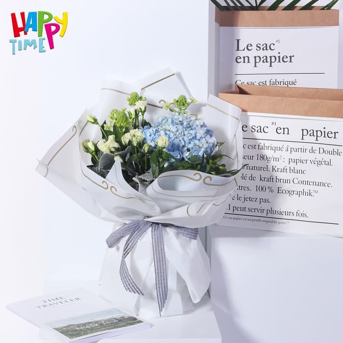 

KADO PERNIKAHAN KERTAS BUNGA(1PACK)/FLOWER WRAP/PEMBUNGKUS BUNGA WATERPROOF HX WK ADWA WAW
