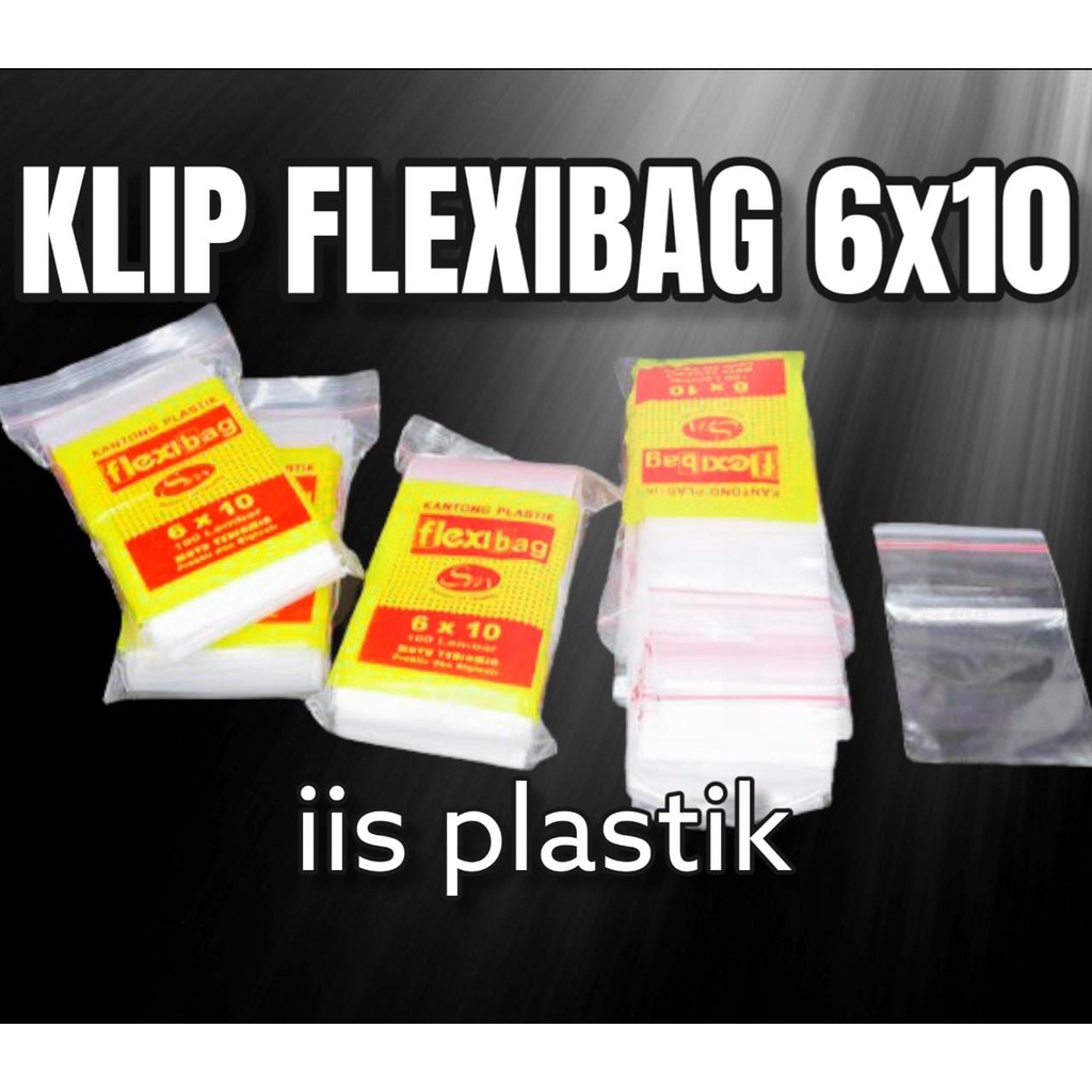 Kantong plastik klip 6x10 isi 100pcs clip ziplock zipper pouch / kantong plastik klip emas,obat,saus