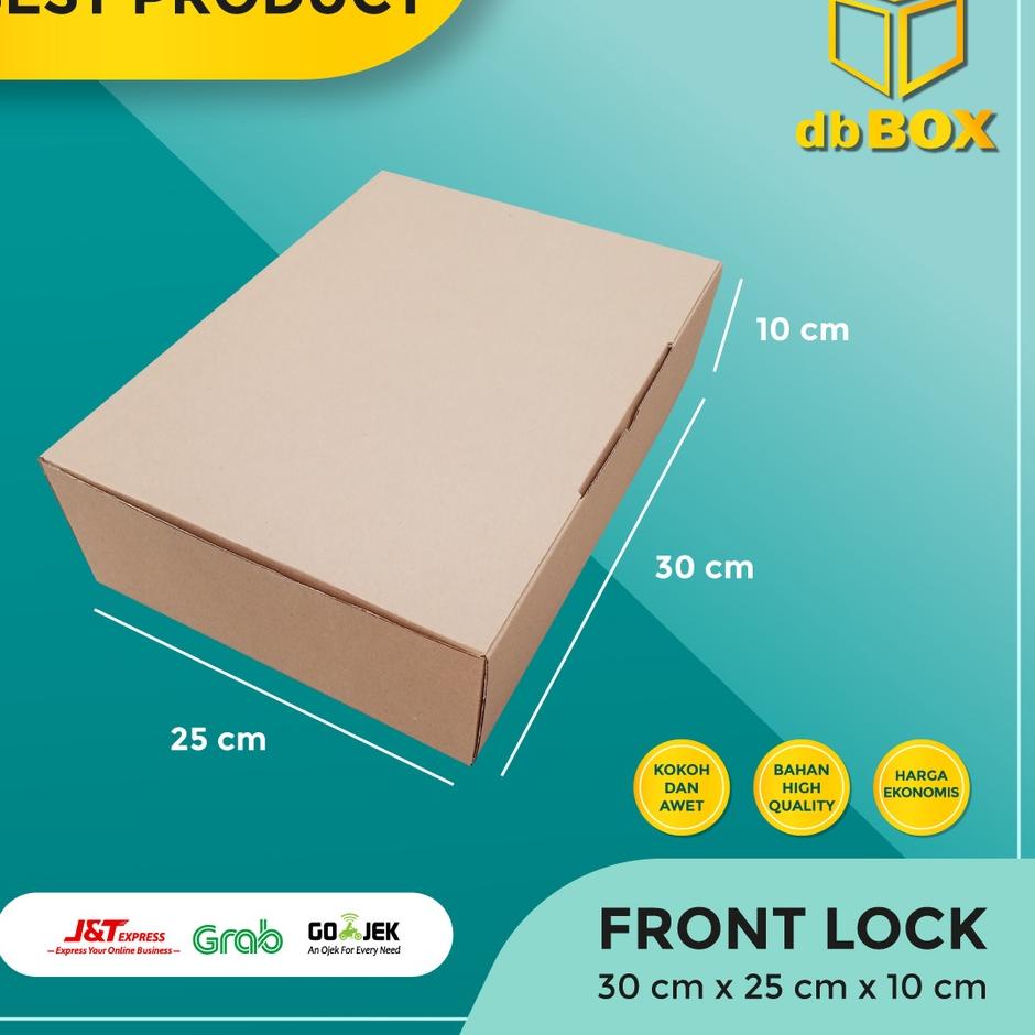 

☈ (10 pcs) Kardus Uk. 30x25x10 ....Die Cut kotak Kue, snack -aksesoris-dll model box pizza ☪