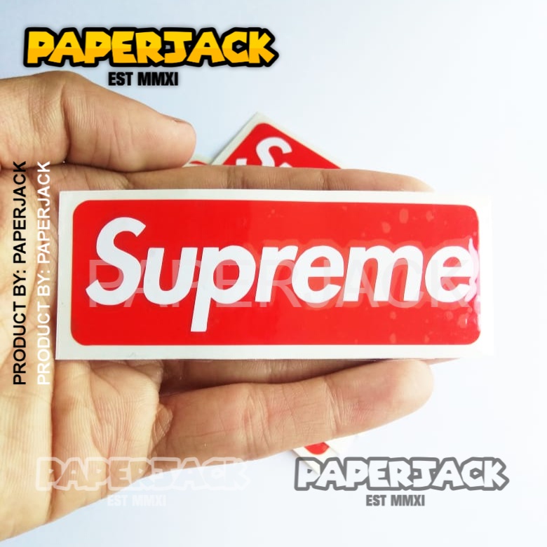 SUPREME STICKER CUTTING SATUAN STIKER MOBIL STIKER KACA MOBIL