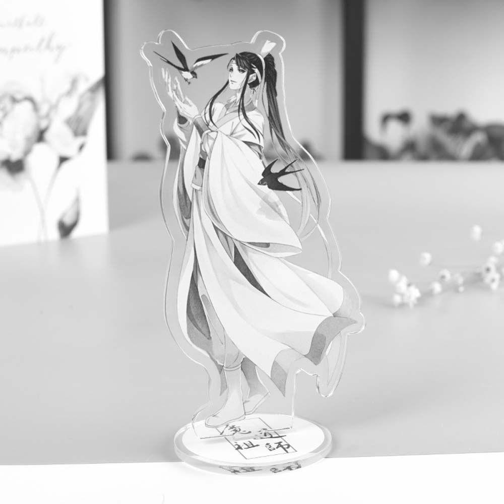 Quinton Mo Dao Zu Shi Kartun Anime Fashion Dekorasi Mainan Koleksi Model Wei Wuxian Desktop Standing Card Lan WangJi Figure Model Plat