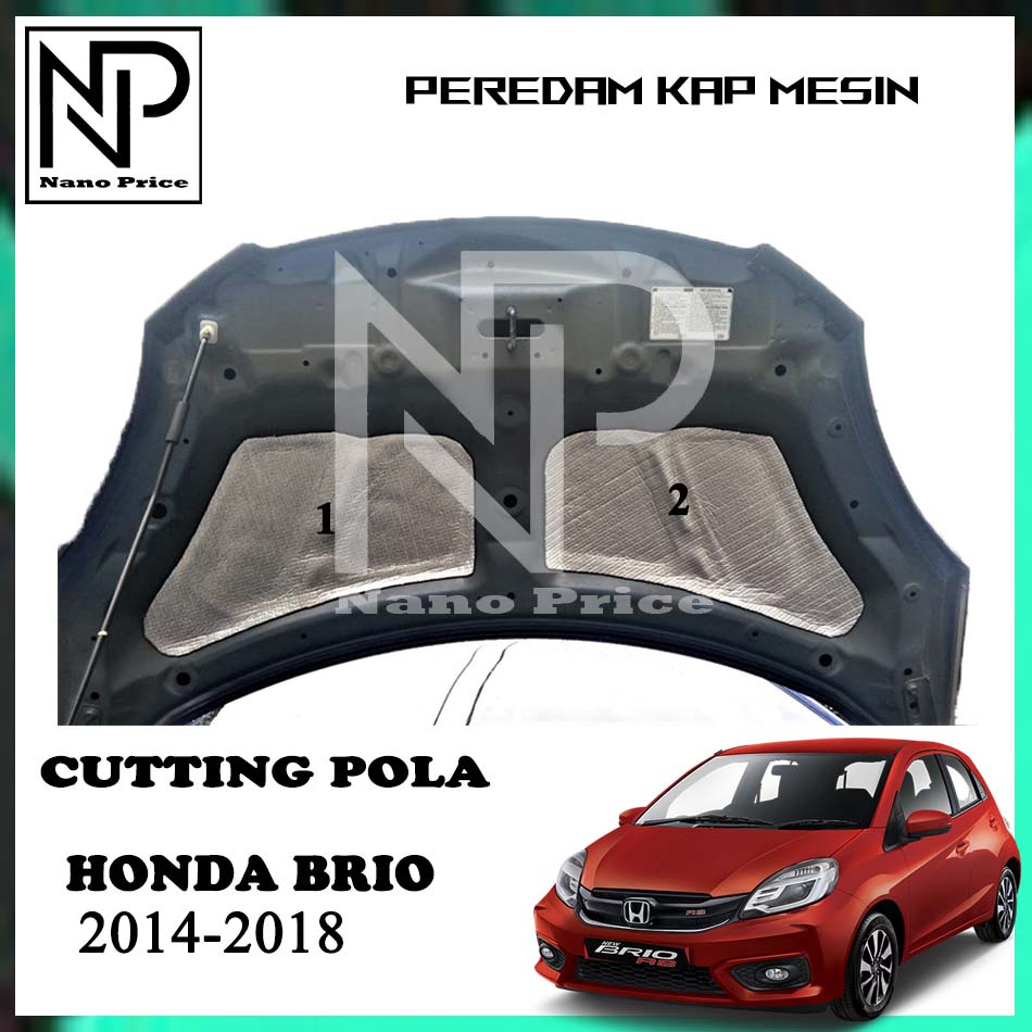 Peredam panas kap mesin mobil BRIO 2014-2018