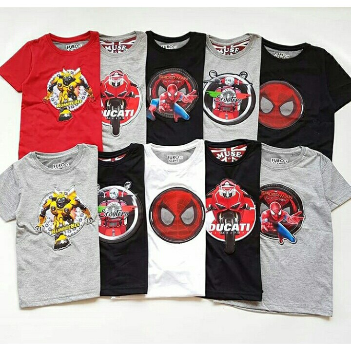 Kaos LED Anak Merk Furo & Muse