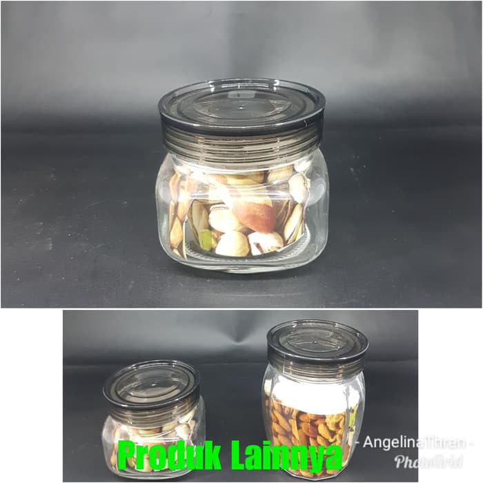 Toples kaca Bening Viera 10X10 / toples kue bening