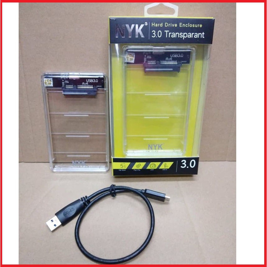 NYK Casing HD USB 3.0 Transparan - Casing harddisk eksternal