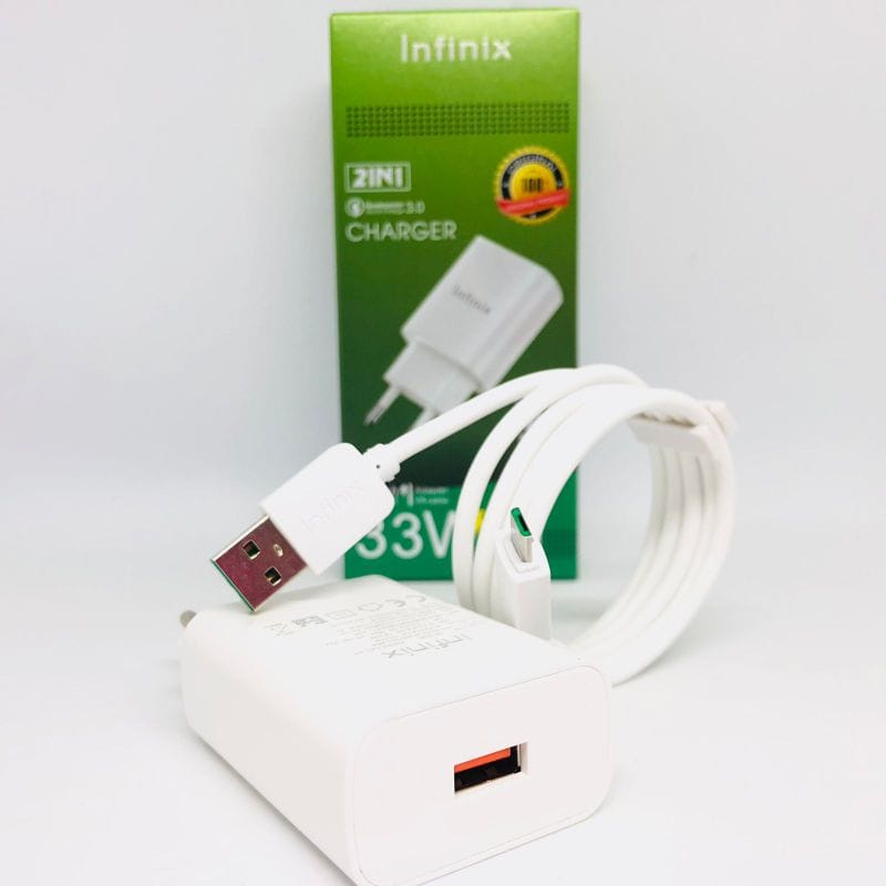 Charger INFINIX 33W USB Micro Qualcomm Casan INFINIX USB Micro Flash Charging