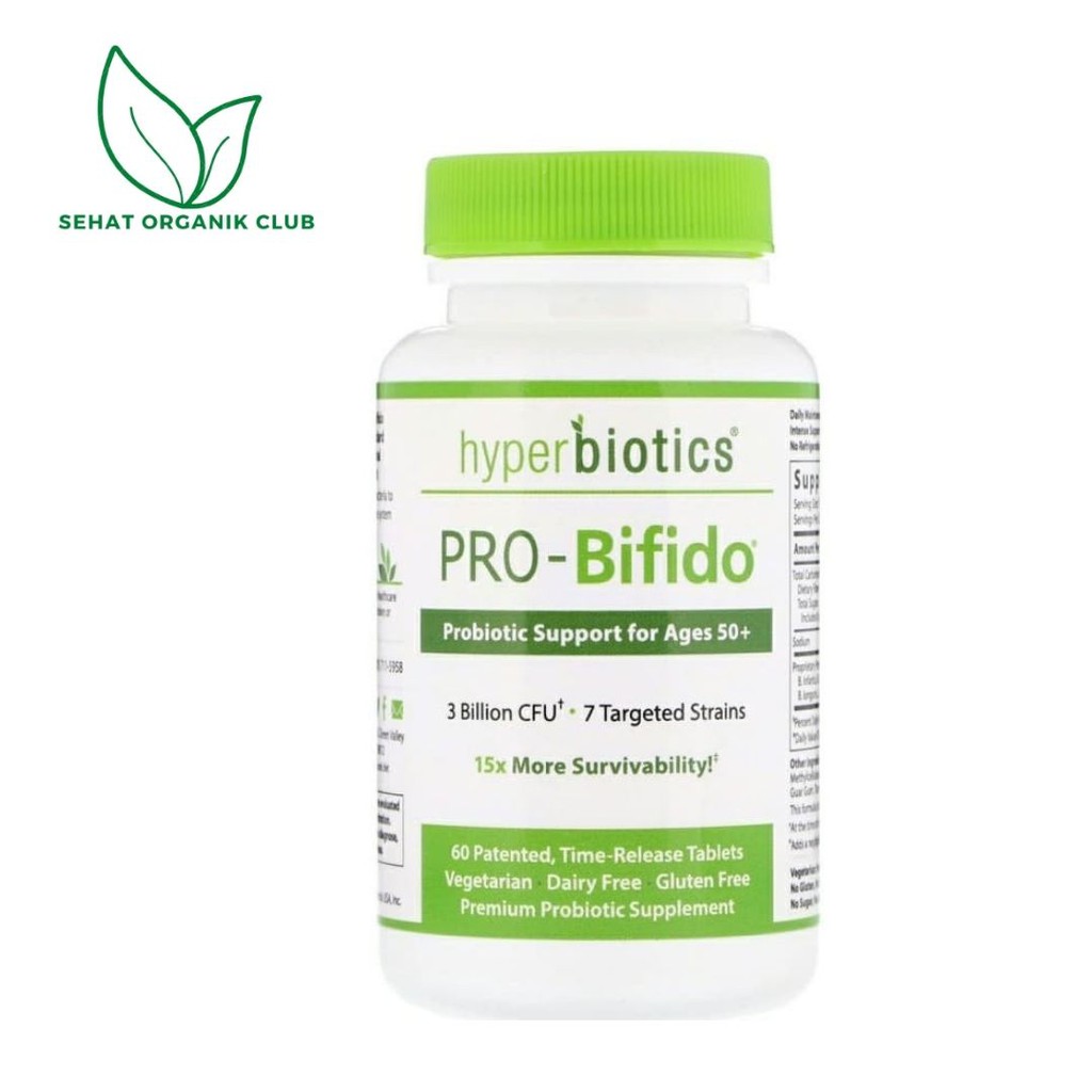 Hyperbiotics Pro Bifido Probiotic for Ages 50+ 60 caps probiotics Probiotik 50+