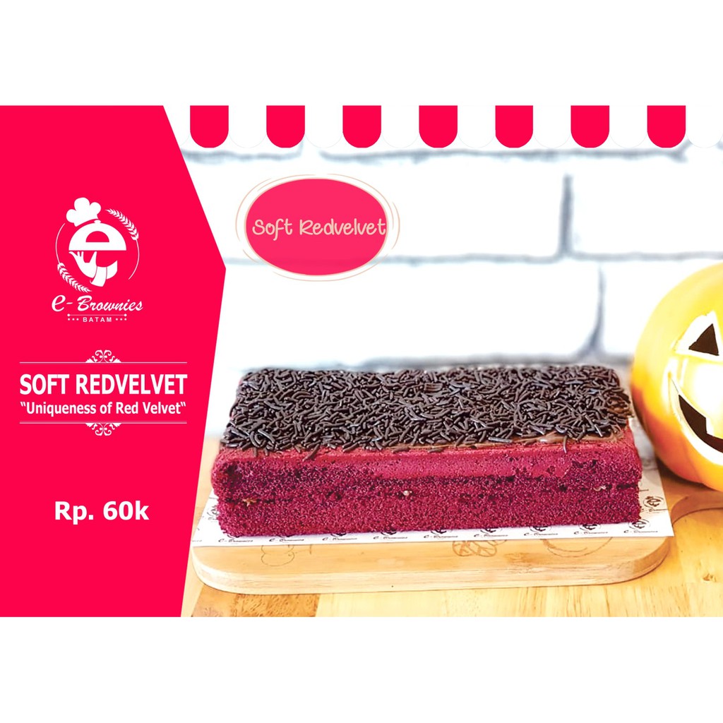 

Soft Red Brownies