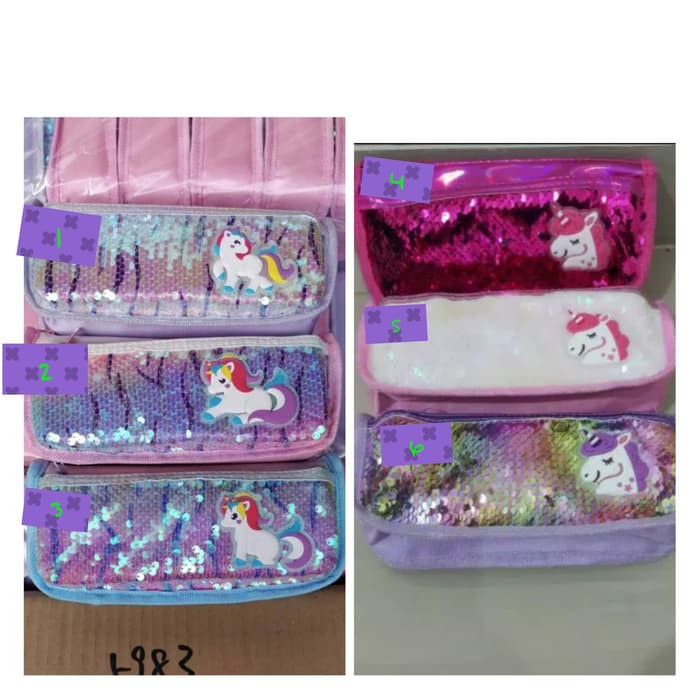 

JUAL TEMPAT PENSIL SEQUIN UNICORN