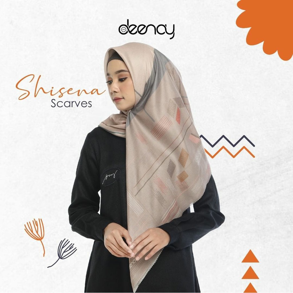 TERBARU KERUDUNG HIJAB SEGI EMPAT DEENAY MOTIF SHISENA  