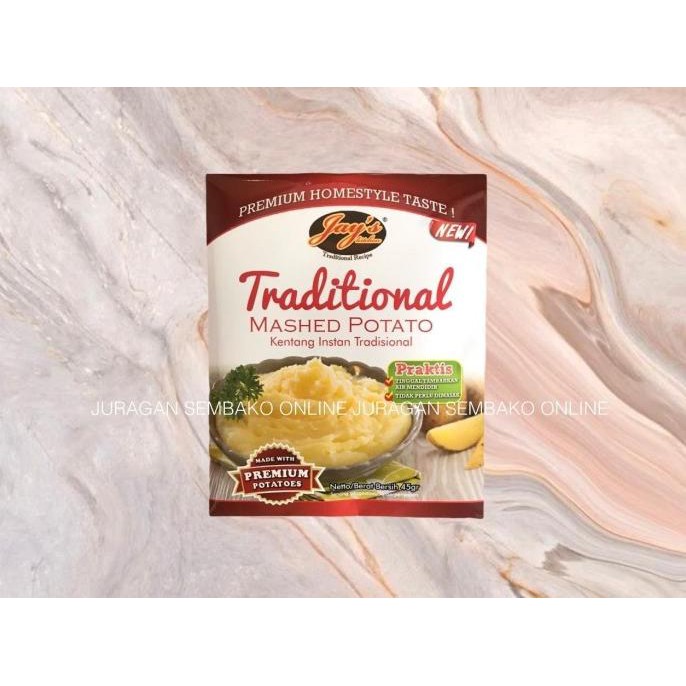 

JAY'S MASHED POTATO TRADITIONAL 45 GR / kentang instan / jays
