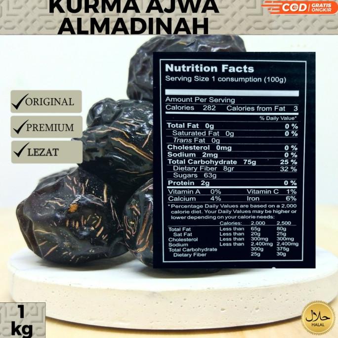 

@=@=@=@=] Kurma Ajwa al-Madina 1kg / Kurma nabi / Kurma Ajwa Original