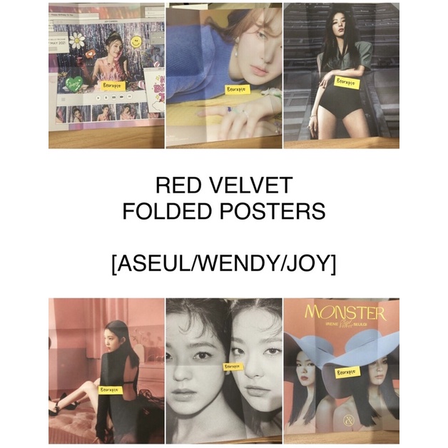 Red Velvet Folded Poster (ASEUL / WENDY / JOY)