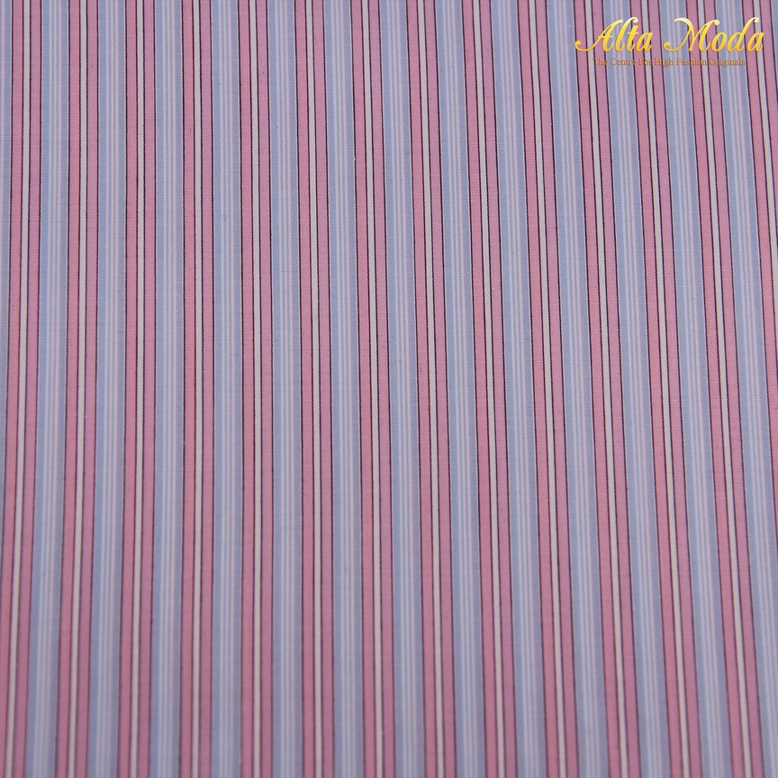 

Alta Moda Cotton Shirting Biru Muda Motif Garis Pink Putih (1M)