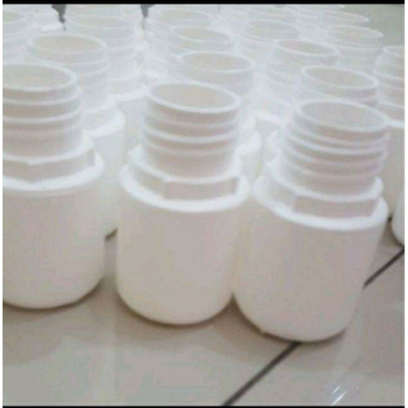 Botol AGRO / LABOR Plastik Bulat Isi 30 Capsule 50ml