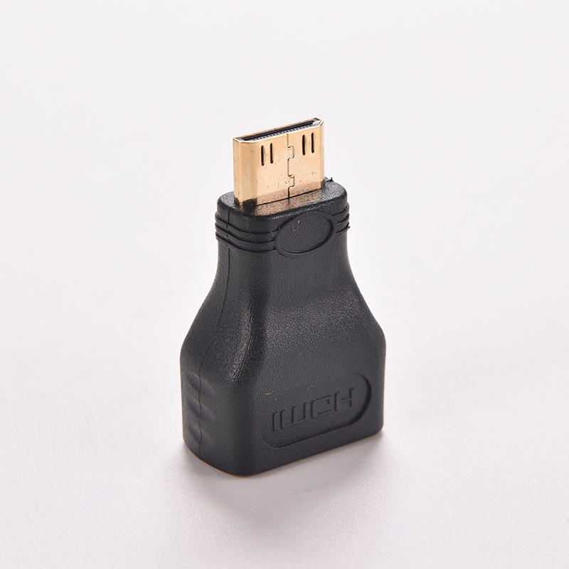 {LUCKID}1PC For HDTV Mini HDMI Type C Male to HDMI Type A Female Adapter Connector