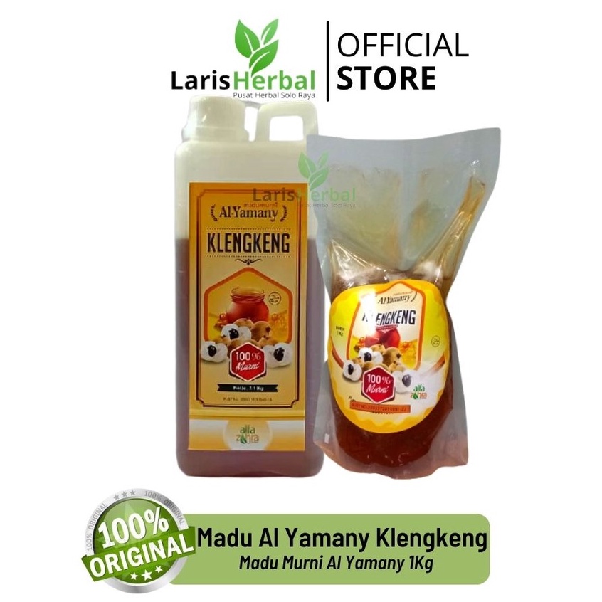 

ORIGINAL Al Yamany Madu Klengkeng 1Kg | Madu Murni