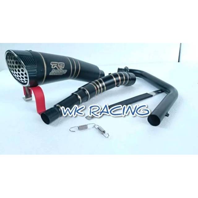 Knalpot R9 H2 Vixion Lama , Vixion New , Vixion R , R15 Lama , R15 New