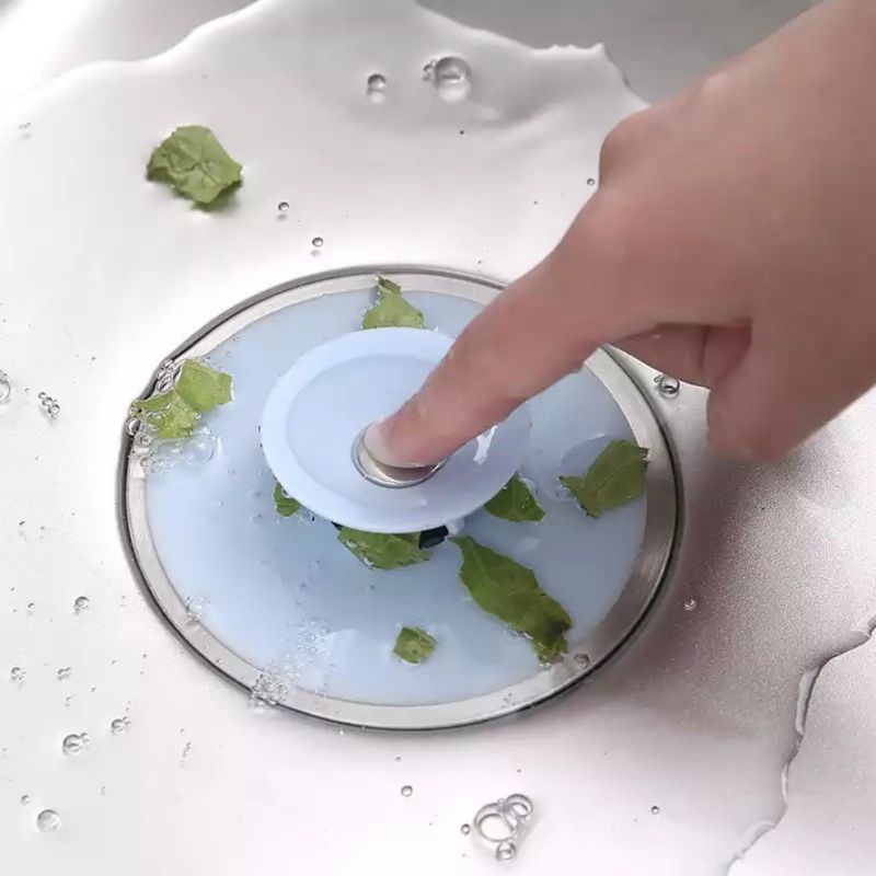 Penutup Lubang Wastafel Dapur Kamar Mandi Penyaring Pembuangan Saringan Air Anti