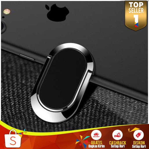 iRing Magnetic Smartphone Holder 360 Degree Rotary iring Handphone Ring Hook Murah Cincin HP Lucu