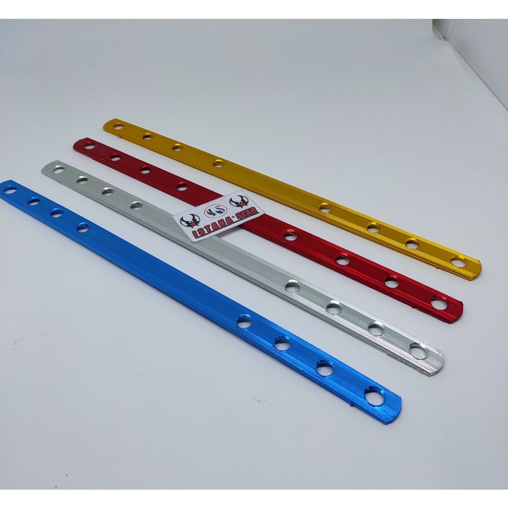 panel racing breket RACING warna - panel rem - penahan tromol - breket Plat bolong warna warni - breket knalpot racing warna - Bracket bolong plat besi bolong serba guna multifungsi universal