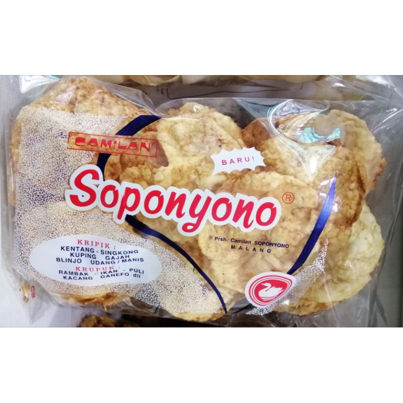 SOPONYONO Keripik Blinjo Pedas 200gram