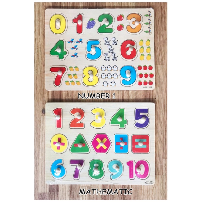 PUZZLE KNOB KAYU / PUZZLE ANAK MAINAN EDUKASI / MAINAN ANAK PUZZLE EDUKASI Ukuran Besar