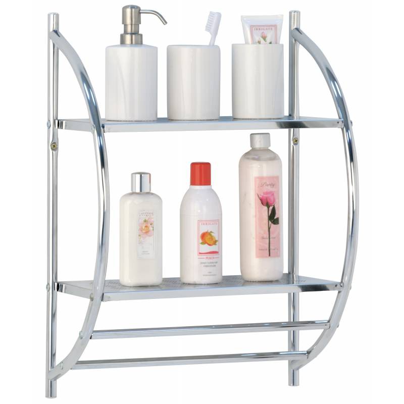 

JYSK Rak Dinding Wall Rack 2 Shelves Edmund 39X22X54CM Metal