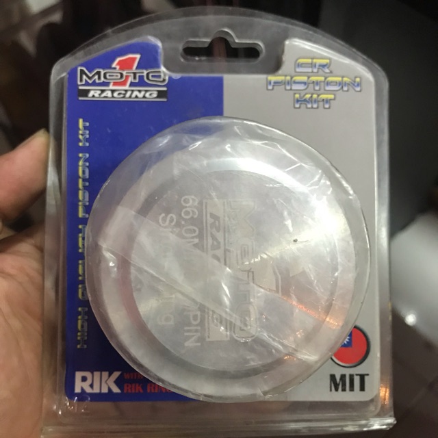 Piston + Ring Moto1 Racing Malaysia uk 66mm pen 13 single ring