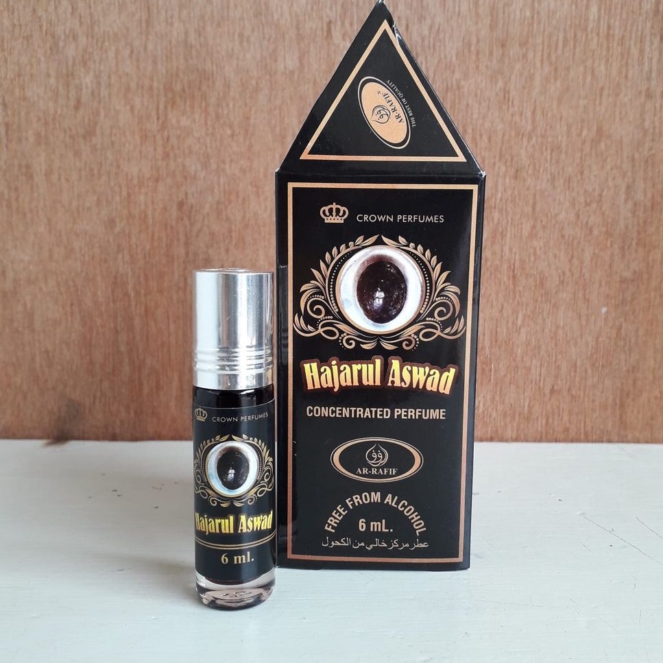 HAJARUL ASWAD Parfum AR-RAFIF 6ml Minyak Wangi Pria Roll On Non Alkohol