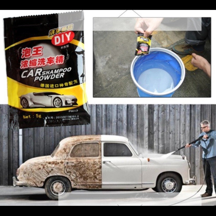 Sabun Cuci Mobil Bubuk Car Shampo Powder Cleaning Soap Wash