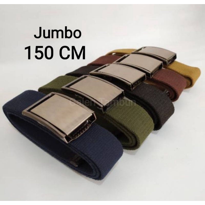 IKAT PINGGANG PRIA JUMBO SABUK GESPER JEPIT KANVAS NYLON