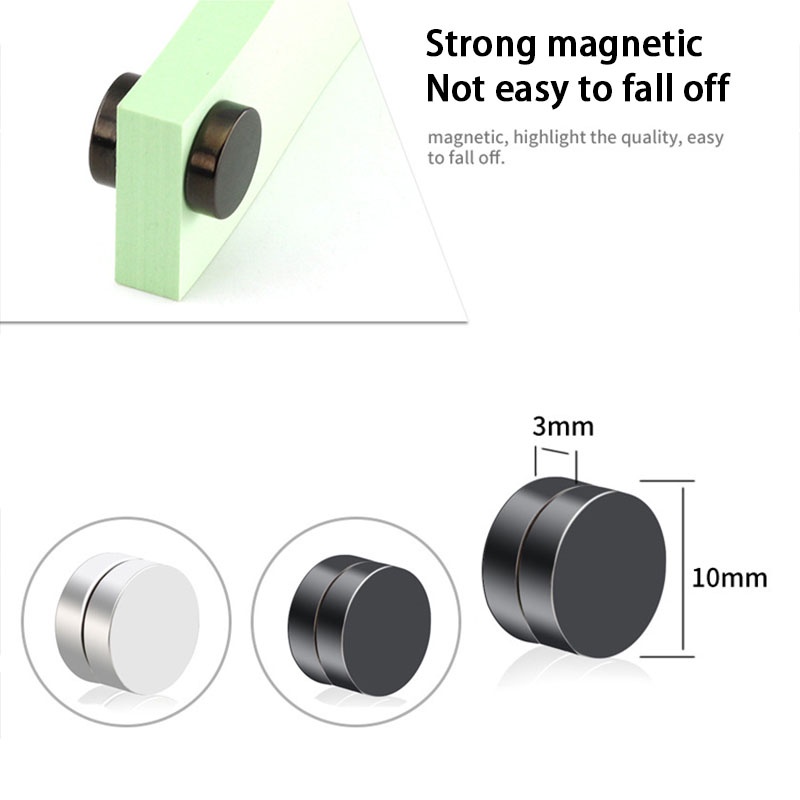 1 Pcs Versi Korea Anting Magnetik Pria Dan Wanita Non-Berlubang Magnet Mahasiswa Anting-Anting Palsu