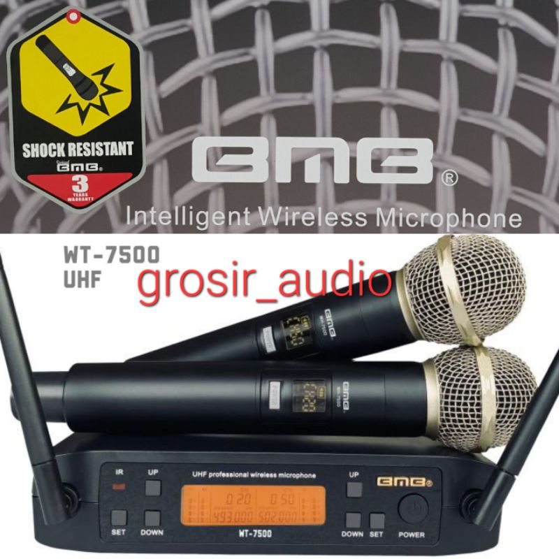 MIC WIRELESS BMB WT 7500 WT7500 ,MICROPHONE WIRELESS BMB WT7500 ,MIC BMB ,MIC WIRELESS ORIGINAL