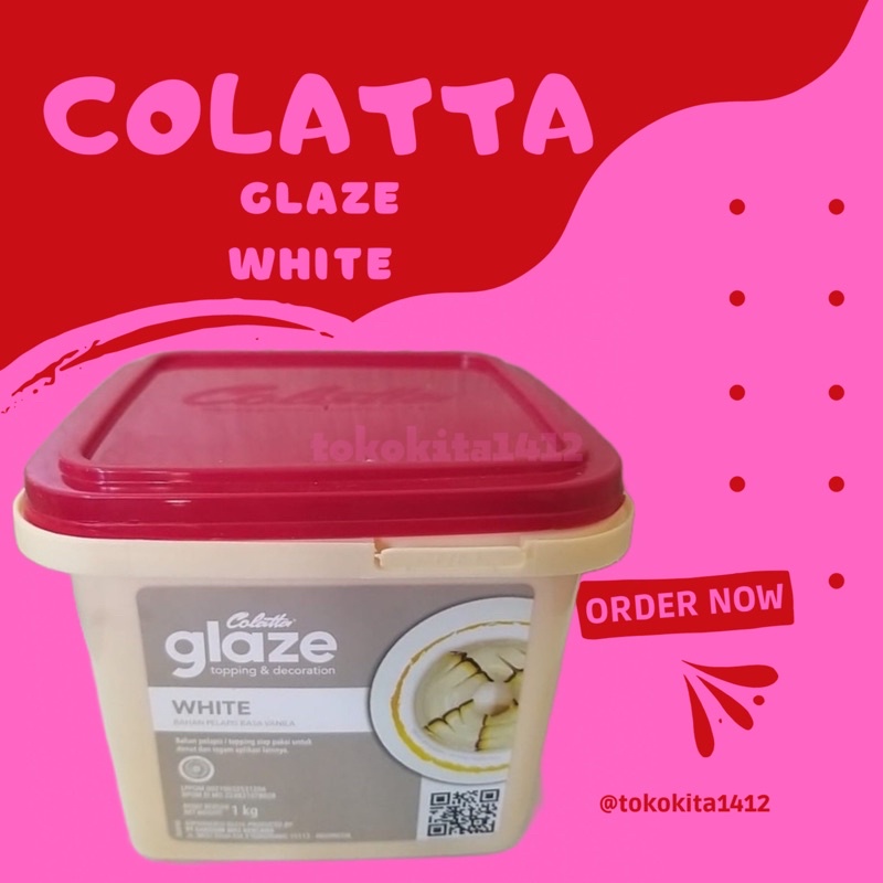 COLATTA Glaze White 1 kg Dip Topping Selai Vanila