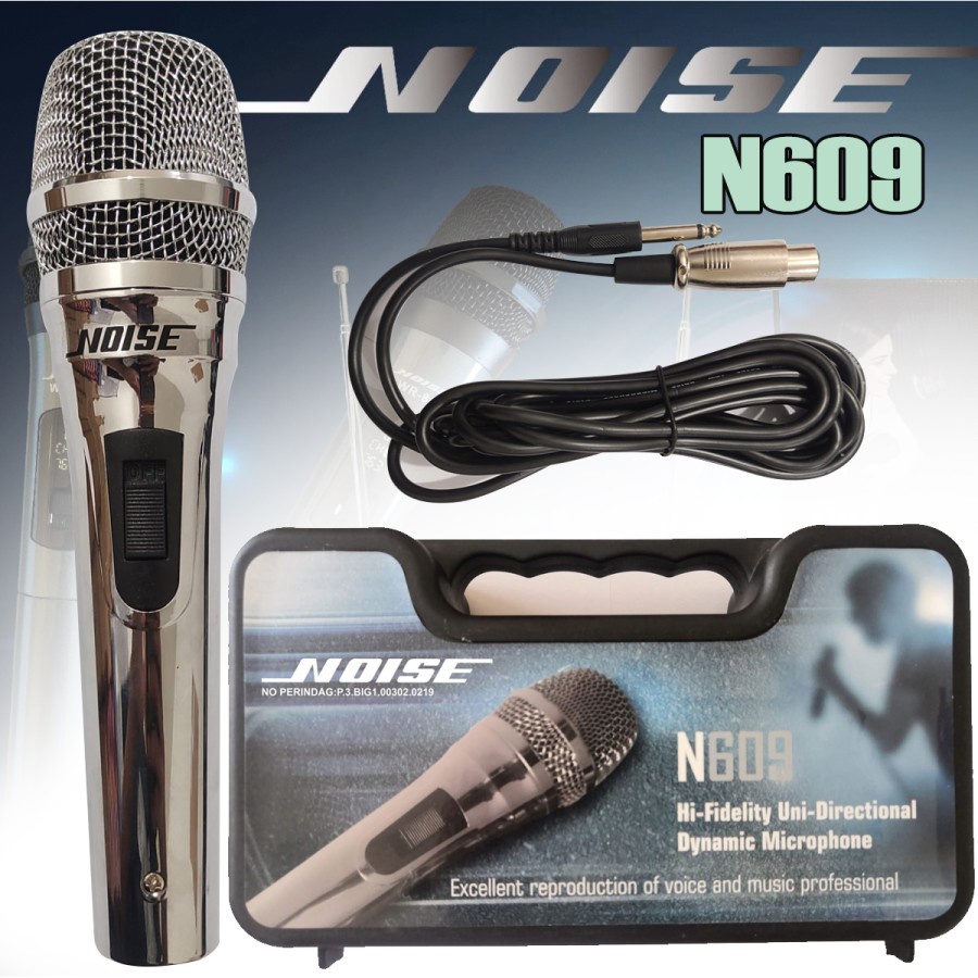 MICROPHONE KABEL/MICROPHONE PROFESIONAL NOISE N609 STAINLESS STELL HIGH QUALITY