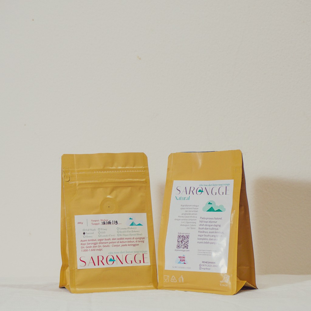 

Kopi Sarongge Natural / Anaerobic Natural (100g) [SPECIALTY ARABICA] Roasted Beans by Negri Kopi