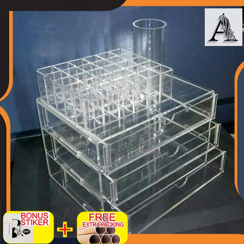 

Grosir tempat kosmetik akrilik E3acrylic display cosmetic