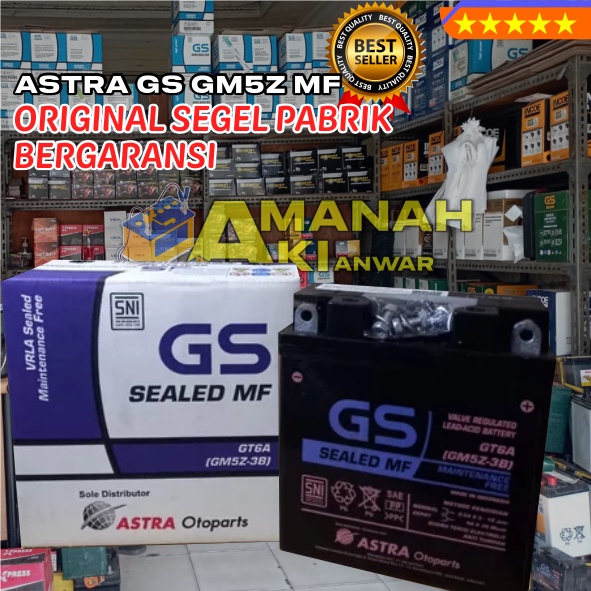 AKI Kering ASTRA GS GM5Z MF / AKI MOTOR / HONDA: Honda Astrea Grand Honda Supra 100cc Series Honda M