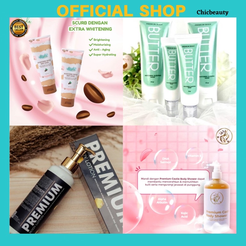 RSD SKINCARE BRIGHTENING GLOW BODY LOTION RSD / LOTION RISDA SKIN GLOW / SABUN PEMUTIH / LULUR WHITE