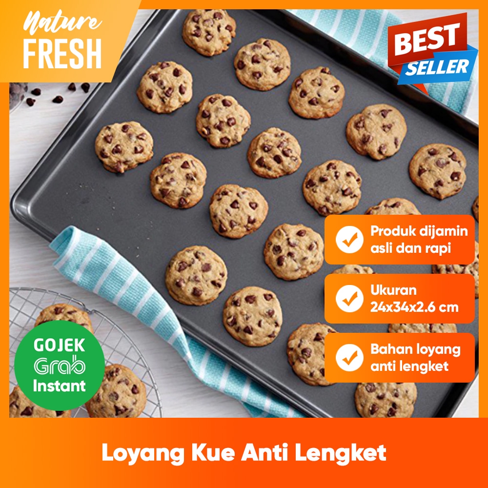 Loyang Kue Kering Nastar Roti Loyang Microwave Oven Loyang Import Alas Oven Bahan Tebal Anti Lengket