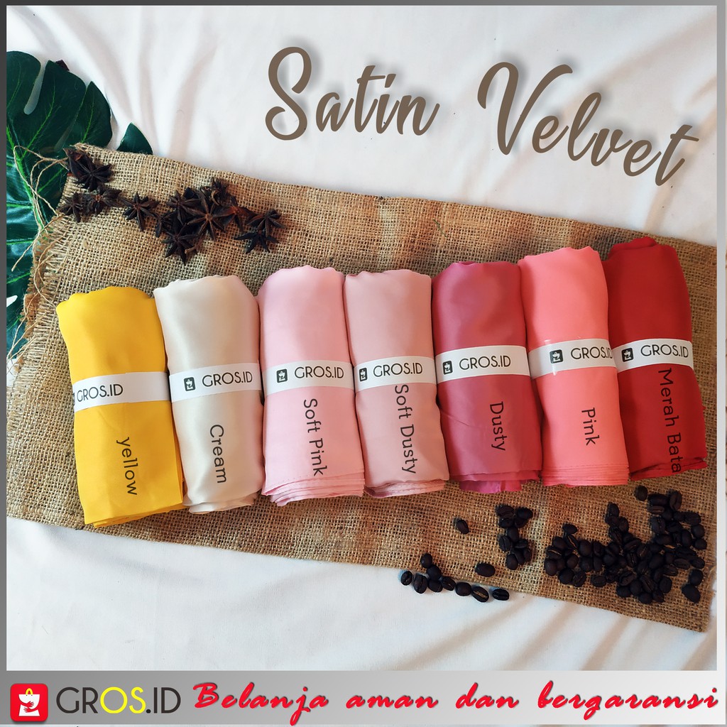 Jilbab Satin / Segiempat Satin / Satin Velvet / Jilbab Polos / satin Polos ?/ Velvet Polos