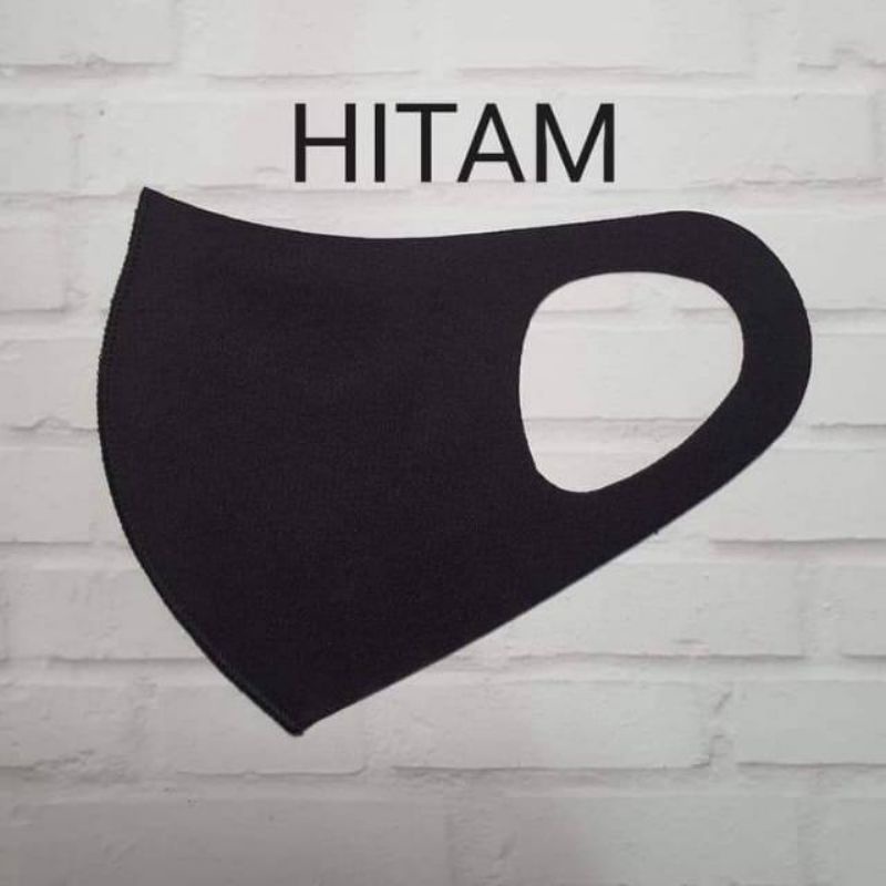 Jnw-masker scuba hitam